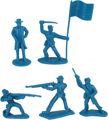 Miniatura 3 de BMC Civil War Plastic Army Men - 26 figuras de soldado de la batalla de Appomattox