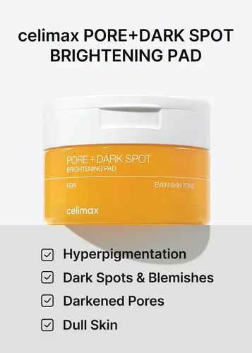 Miniatura 3 de celimax Almohadilla iluminadora de poros y manchas oscuras Almohadillas exfoliantes para poros dilatados, con ácido hialurónico, minimizador