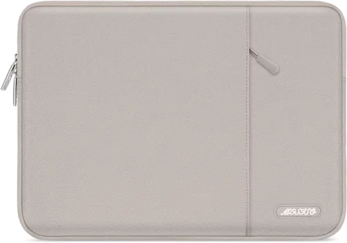 Miniatura 25 de MOSISO Funda vertical de poliéster con bolsillo para laptop de 15, 15.6 y 16 pulgadas, para computadora MacBook Pro 16 M4, M3, M2 y M1, HP, Acer
