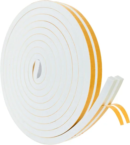 Burlete de espuma de alta densidad para sellar puerta, rollo de cinta aislante para marco de puerta, ventana, aire acondicionado | Burlete de Blanco