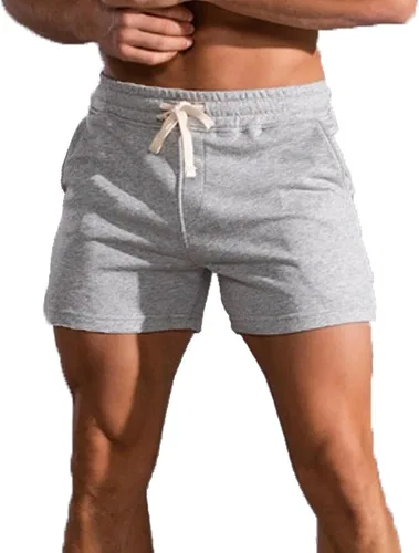 Miniatura 5 de Pantalones cortos de algodón de 5.5/7 pulgadas para hombre, pantalones cortos de entrenamiento de algodón con bolsillos
