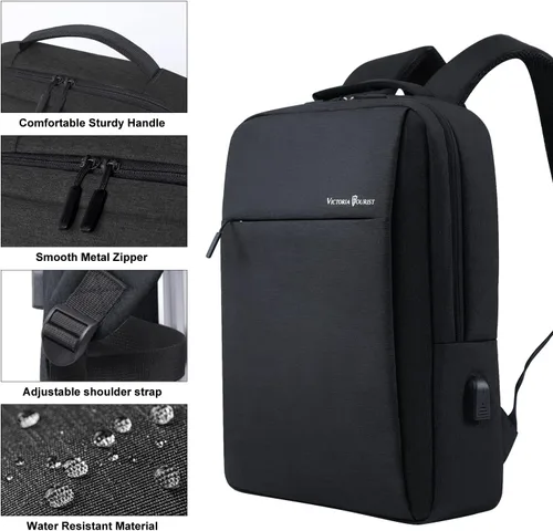 Miniatura 5 de Mochila de viaje para laptop de camuflaje para hombres y mujeres, resistente al agua, duradera, bolsa delgada para laptop de negocios, bolsa ligera