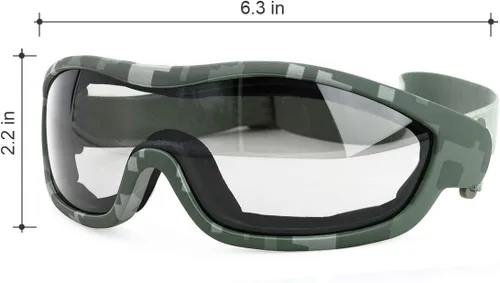 Miniatura 6 de Viriber Gafas de motocicleta - Gafas de protección UV para exteriores, gafas de combate a prueba de polvo Gafas militares