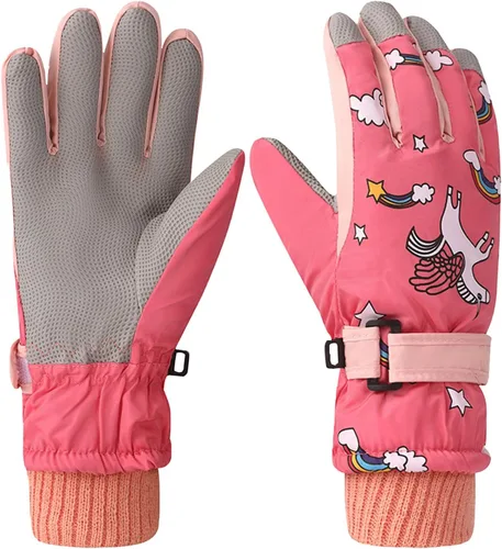 Miniatura 31 de Guantes de nieve para hombre y mujer, impermeables, para invierno, cálidos, para esquí, snowboard, guantes para mujer