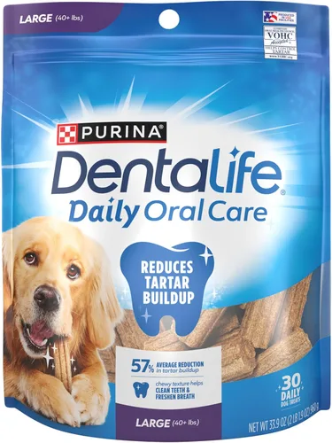 Miniatura 13 de Purina DentaLife - Masticables dentales para perros grandes, hechos en Estados Unidos, para uso diario, bolsa de 18