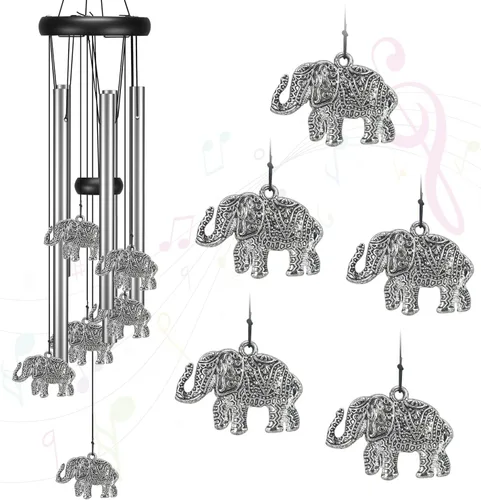 Miniatura 11 de Virekm Campanillas de Viento al Aire Libre en Oferta, Campanillas de Puerta para Exterior, Campanillas de Simpatía para Decoración de Patio