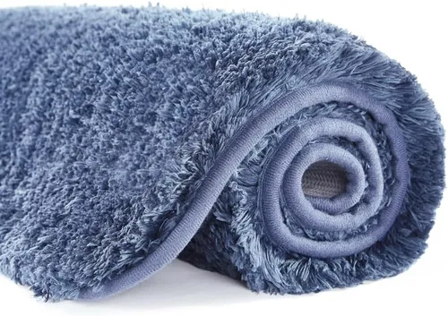 Miniatura 22 de Suchtale - Alfombra de baño antideslizante, tapete de baño de microfibra suave, absorbente de agua, peluda, lavable a máquina, para regadera, 16 x