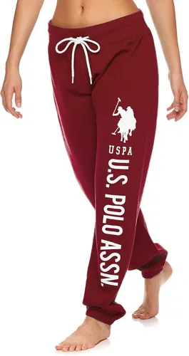 U.S. Polo Assn. Pantalón pijama deportivo para mujer, esencial, de felpa francesa para dormir, descansar o correr