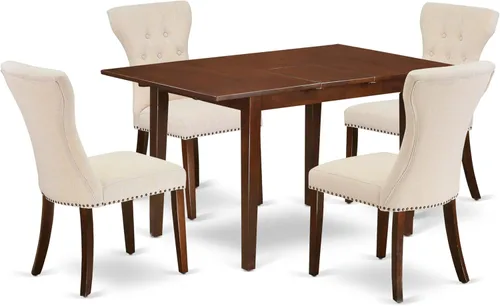 East West Furniture NFGA5-MAH-32 Juego de comedor