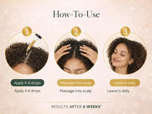 Miniatura 6 de Aceite natural 8 en 1 para el crecimiento y fortalecimiento del cabello con romero, ricino, jojoba vegana, coco, semilla de uva, jengibre y cuero