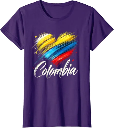 Miniatura 11 de Camiseta de orgullo colombiano con corazón de la bandera de Colombia