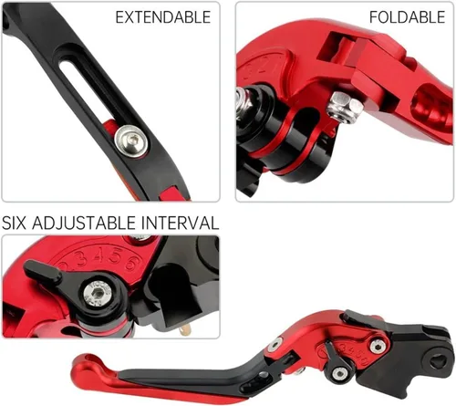 Miniatura 2 de Palancas de embrague de freno para Yamaha MT09 MT 07 2021 para Tracer 900 700 XJ6 FZ6 FZ8 XSR Moto Asa de freno plegable ajustable