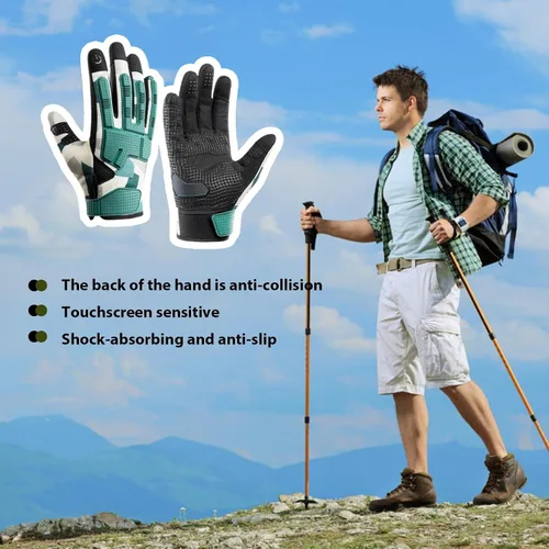 Miniatura 6 de Cycling Gloves, 1 Pair Bicycle Gloves, Non Slip Spring Gloves with Touch Sensitivity, Anti Collision Sports Women Gloves, Sports Fishing Hand coveer