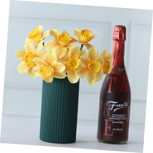 Miniatura 3 de ORFOFE 9 piezas de narcisos artificiales para fiesta, narcisos, flores de narciso, decoración del hogar, flor de narciso simulada, flor de narciso