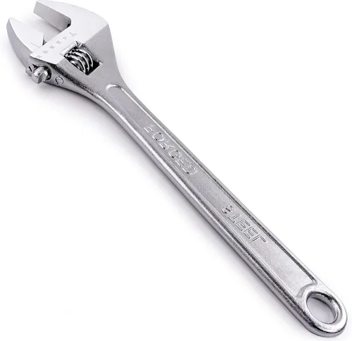 Miniatura 7 de Navegando - Llave ajustable de 6 pulgadas, llave inglesa ajustable para espacios reducidos, acero de alto carbono con agarre antideslizante, se