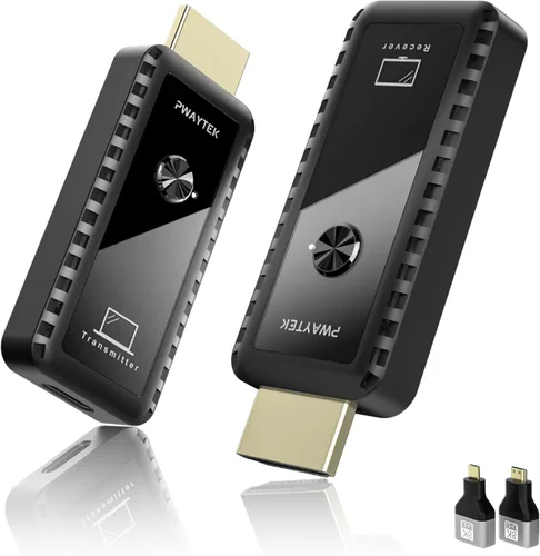 Transmisor y receptor HDMI inalámbrico de 328 pies/328.1 ft, kit de extensor HDMI inalámbrico, Plug & Play, soporte de decodificación 4K 2.4/5G para