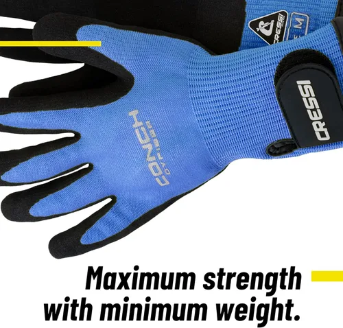 Miniatura 3 de Cressi Guantes de fibra de concha – Protege contra golpes y arañazos sin perder destreza, ideal para pesca submarina