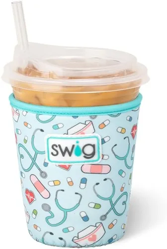 Miniatura 50 de Funda Swig Life para taza de café helado pequeña, funda estándar de 22oz para taza de café helado con asa, funda aislante de neopreno para mantener