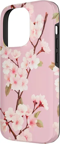 Miniatura 2 de Funda rosa pastel con patrón Japanese Cherry Blossom Floral Flower para iPhone 14 Pro