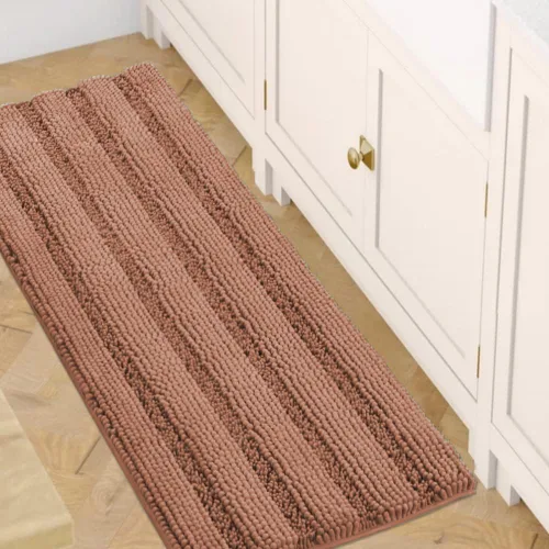 Miniatura 179 de H.VERSAILTEX - Alfombras de baño, juego de 2 piezas, alfombra de contorno para baño, juego de alfombras para inodoro, alfombra antideslizante