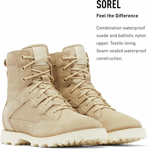 Miniatura 3 de SOREL Botas OTM Caribou para mujer, botas de nieve impermeables de gamuza y nailon