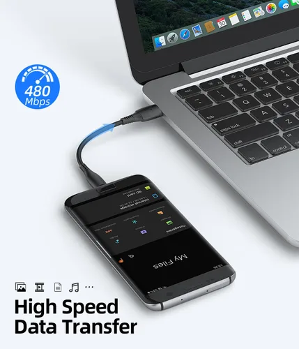 Miniatura 3 de Cable micro USB de 0.5 pies y 6 pulgadas, [3 unidades, 0.5 pies] cargador Android duradero cable corto cable de carga rápida para Samsung Galaxy S7