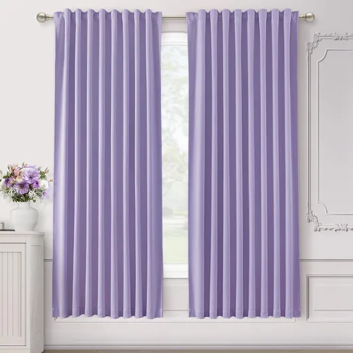 Miniatura 44 de SHINELAND Cortinas opacas cortas para ventanas de dormitorio, cortinas de baño, 45 pulgadas de largo