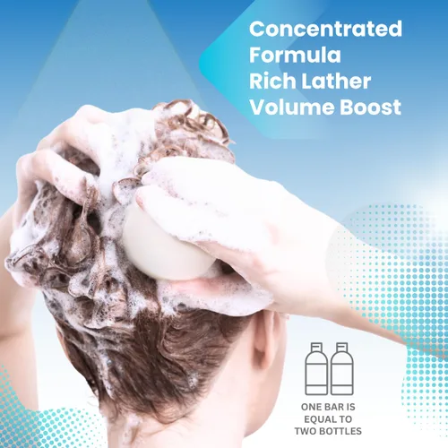 Miniatura 3 de SPIRALEAF Barra de champú y afeitado – Champú y barra de afeitado a base de plantas para todo tipo de cabello, fórmula concentrada con aceites