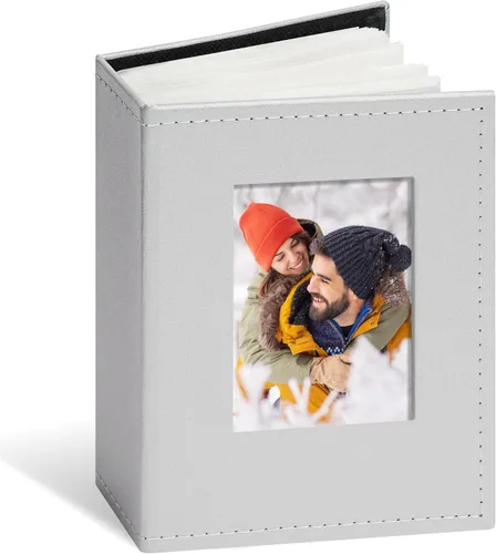 Miniatura 17 de Vienrose Álbum de fotos 4x6 300 fotos, cubierta de cuero, libro de fotos con 300 bolsillos horizontales, álbumes de fotos deslizables para bodas