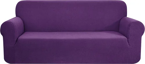 Miniatura 24 de CHUN YI - Funda elástica de 1 pieza para sillón grande, funda protectora suave de Jacquard con elastano, detalle de cuadros y parte inferior