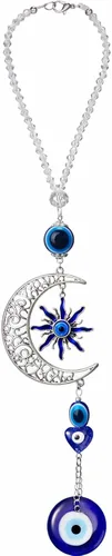 Miniatura 9 de Adorno colgante de ojo turco para automóvil, dije de ojo azul malvado para espejo retrovisor, decoración de cuentas, accesorios de automóvil