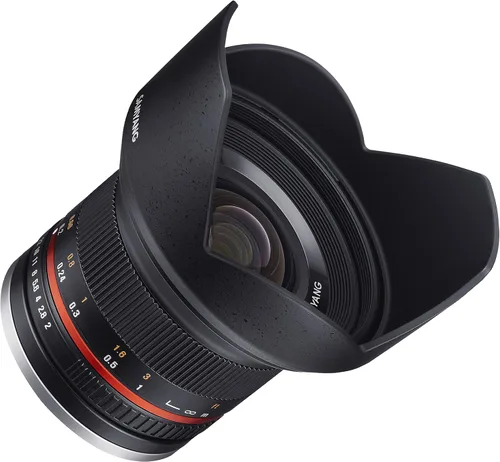 Samyang SY12M-FX-BK - Lente ultra gran angular F2.0 de 0.472 in para cámaras Fujifilm X-Mount, color negro