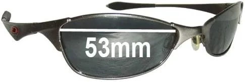 Miniatura 3 de Sunglass Fix Oakley Wiretap - Lentes de repuesto compatibles con Oakley Wiretap 2087in