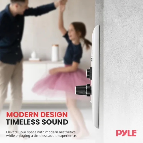 Miniatura 6 de Pyle Receptor BT Inalámbrico de Pared – Receptor de Control de Audio de 100W para Pared con Amplificador Integrado, Entradas USB/Micrófono/Aux