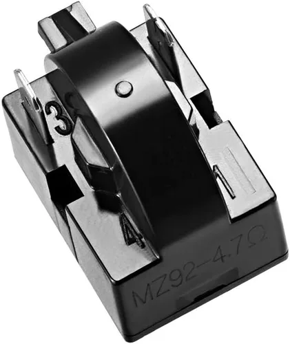 Miniatura 3 de uxcell 2 unids 4.7 Ohm 2 Pin Refrigerador Start Relay para Compresor Negro