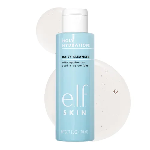 Miniatura 9 de e.l.f. SKIN Holy Hydration! Limpiador diario Mini, limpiador facial para eliminar el exceso de aceite, impurezas y maquillaje, fabricado con ácido