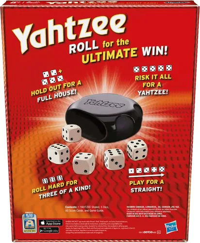 Miniatura 2 de Hasbro Gaming Yahtzee Game, juegos de dados de juego rápido para niños, adolescentes y adultos, juegos de estrategia, juegos familiares para niños