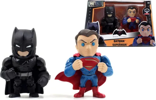 Miniatura 2 de Jada Toys Batman/Superman Metals - Figuras clásicas de metal, paquete doble, 4 pulgadas