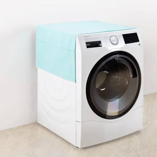 SWISSELITE Fundas para lavadora y secadora para la parte superior, cubierta superior de lavadora, cubierta antipolvo para refrigerador con 12