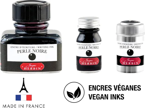 Miniatura 5 de Tinta para pluma estilográfica Herbin - 1 lata de 6 cartuchos - Perle Noire