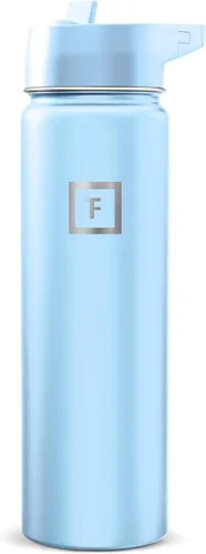 Miniatura 21 de IRON °FLASK Frasco de hidratación para acampar y senderismo con pajilla, botella de agua deportiva de acero inoxidable con aislamiento de boca