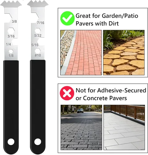 Miniatura 3 de 2 herramientas de extracción de pavimentadoras, extractor de pavimentadora con raspador de juntas, herramienta extractor de acero galvanizado