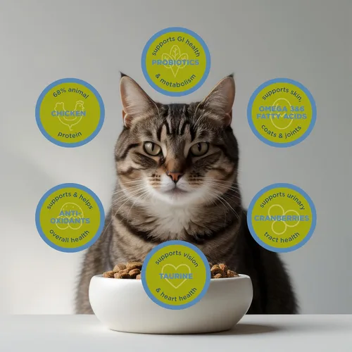 Miniatura 5 de Blackwood Alimento seco para gatos, fórmula magra y para personas mayores, receta de harina de pollo y arroz integral, bolsa de 4 libras, alta