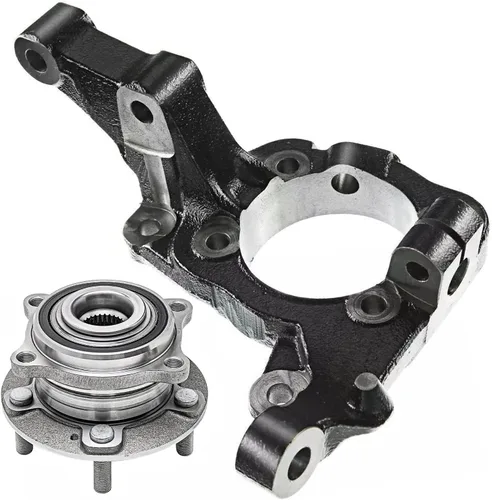 Miniatura 56 de Detroit Axle - Nudos de dirección delanteros de 2.5L de 2 piezas para Toyota 12-17 Camry, 2 nudos de dirección y conjunto de rodamiento de rueda