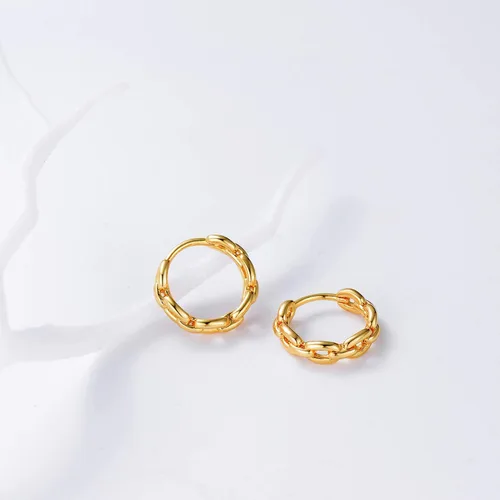 Miniatura 8 de Dremmy Studios arracadas de oro de 18 quilates, dublé de oro, exquisitas, con borlas, abiertas, colgantes, con cruces, gotas, formas geométricas
