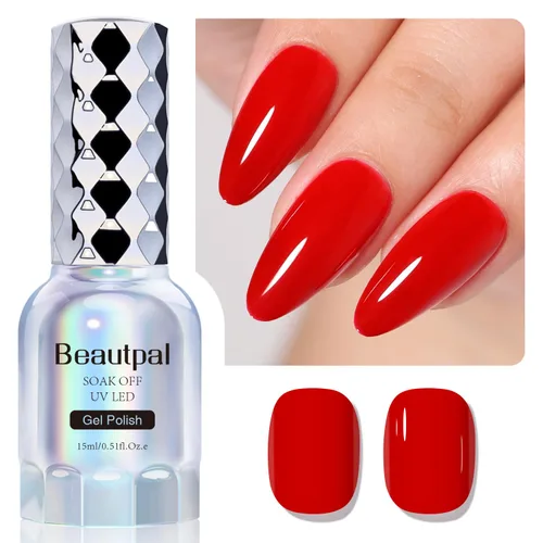 Miniatura 15 de BEAUTPAL - Esmalte de uñas de gel blanco lechoso de 0.5 onzas líquidas, esmalte de gel semipermanente UV LED, arte de uñas, salón de manicura