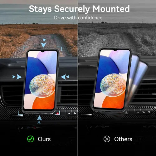 Miniatura 3 de Funda magnética para Samsung Galaxy A15, Samsung A15 5G con protector de pantalla, [protección contra caídas de grado militar] Funda protectora