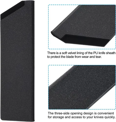 Miniatura 54 de PATIKIL Fundas de plástico ABS para cuchillo de cocina de 10 pulgadas, paquete de 3 cuchillos, protector de filos, protector de cuchilla, funda