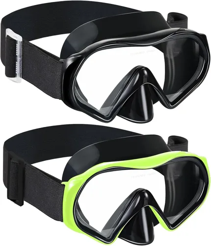 Miniatura 25 de Aegend Máscara de buceo para adultos y jóvenes, antivaho anti-UV, amplia visión, máscara de esnórquel para buceo, natación, esnórquel