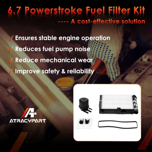 Miniatura 4 de Elemento de filtro de combustible Powerstroke 6.7, compatible con Ford F-250, F-350, F-450, F-550 Super Duty V8 de 2017-2023, reemplaza # FD-4624